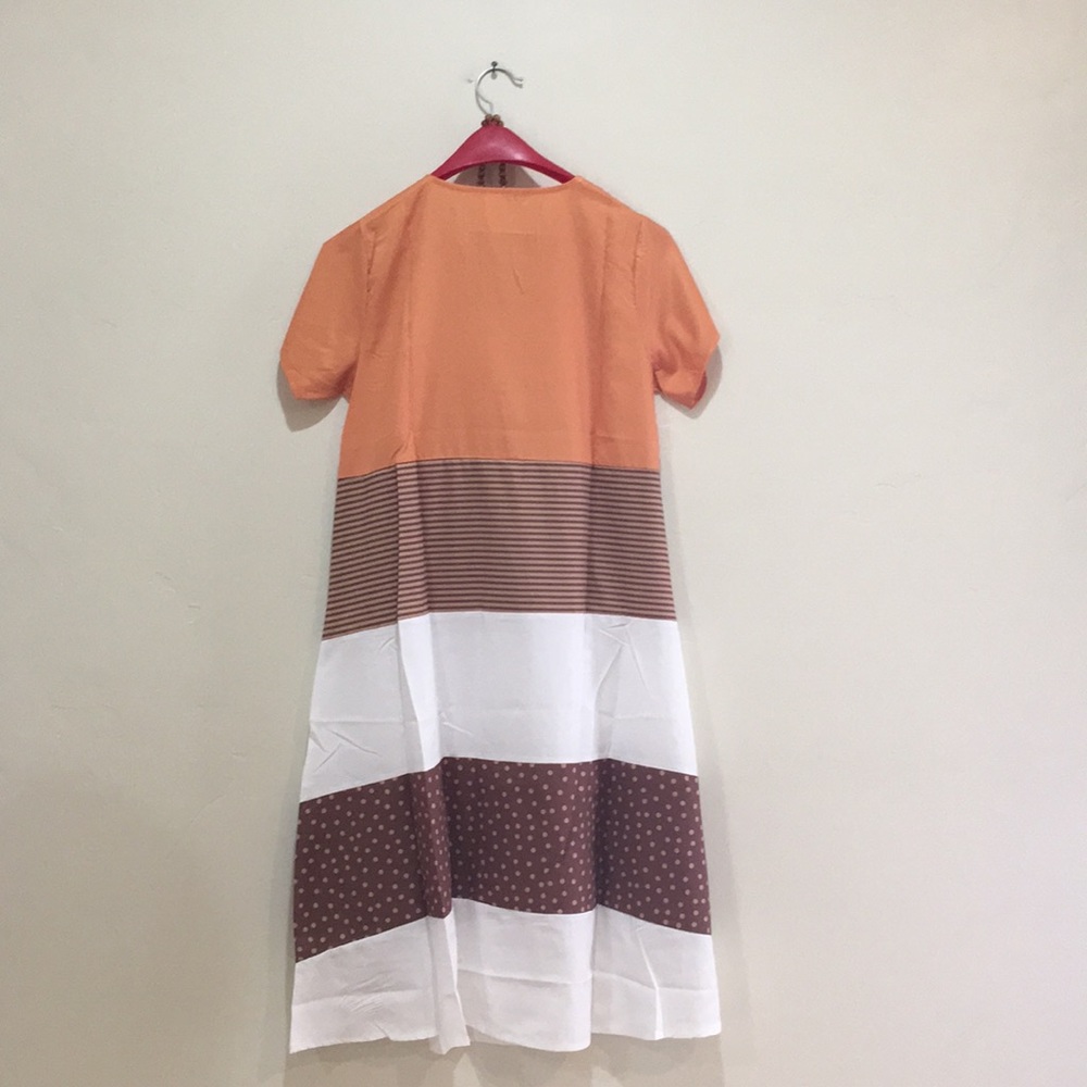 JC Fashion Brown Patterned Midi Dress - Picture 6 of 8